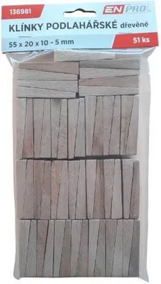 Immagine prodotto di Chiave per pavimento in legno, 55 x 20 x 10 - 5 mm, 51 pezzi, ENPRO