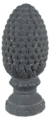Zdjęcie produktu dla Clayre & Eef dekoracja szyszka Ø 13x31 cm szary kamień
