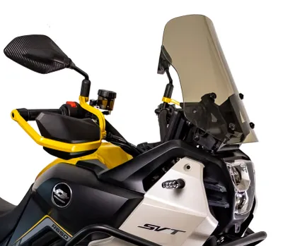 Obrázok produktu pre Sklo čelného štítu POWER FORCE QJMOTOR SVT650, výška 40 cm, mierne tónované