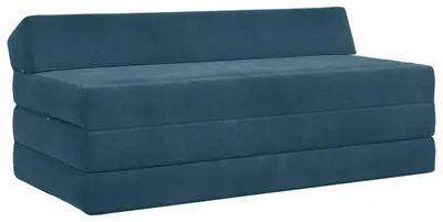 Obrázok produktu pre vidaXL Rozkladacia pohovka, modrá, 120 x 60 x 49 cm, látka
