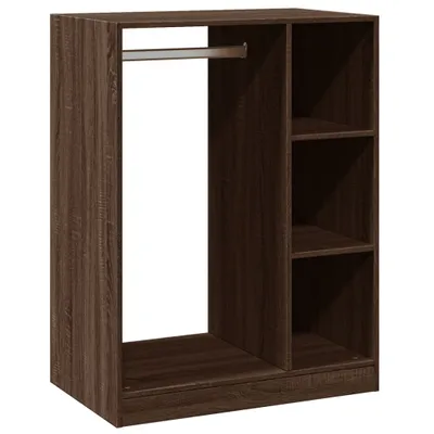 Productafbeelding van Kledingkast 77x48x102 cm bewerkt hout grijs sonoma eikenkleurig