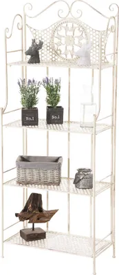 Produktbild von Standregal CP600, Gartenregal, Metall, 153x61x33cm antik-creme