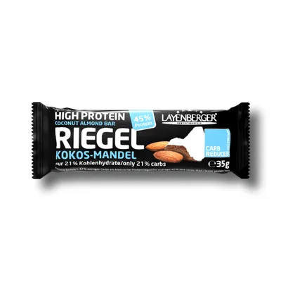Produktbild von Layenberger Low Carb Riegel Kokos und Mandel mit Protein 35g