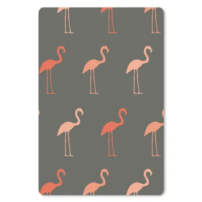 Produktbild von MuchoWow® Mauspad Mousepad Flamingo - Vogel - Muster 18x27 cm - Mousepads - Maus Mat - Pad - Mausunterlage