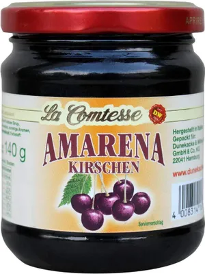 Obrázek produktu pro Višně La Comtesse Amarena na polevu ve višňové šťávě 240g