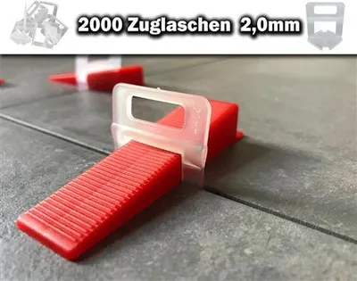 Zdjęcie produktu dla 2000 zaczepów 2,0 mm – system poziomowania płytek KACHEL GOTT®