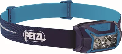 Produktbild von Petzl Actik Core, Stirnband-Taschenlampe, Blau, Tasten, Akkustand, IPX4, LED
