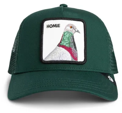 Produktbild von Goorin Bros. The Homie Pigeon Trucker Cap Original Recipe dark green