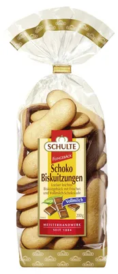 Obrázek produktu pro Schulte čokoládové sušenky s mléčnou čokoládou balení 200g