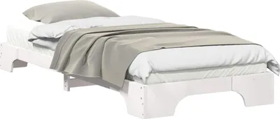 Obrázek produktu pro vidaXL Rám postele bílý 80 x 210 cm z masivního borovicového dřeva
