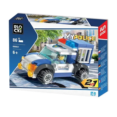 Produktbild von Klocki Blocki MyPolice 2w1 Polizeiauto