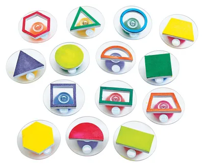 Immagine prodotto di Colorazioni - timbri geometrici antiscivolo, 14 pezzi.