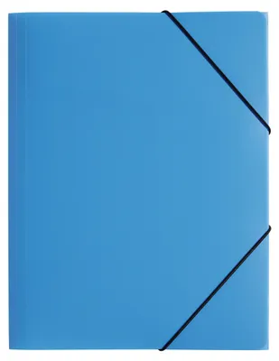 Image de PAGNA Gummizugmappe A3 PP 3 Einschlagklappen hellblau
