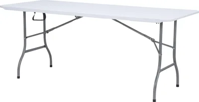 Produktbild von AXI Elba Biertisch Klappbar aus Kunststoff in Weiss | Klappbarer Picknicktisch Esstisch für Garten, Balkon oder Campingplatz | 180 x 74 x 75 cm