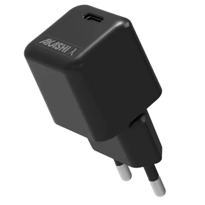 Image de Akashi, bloc d'alimentation USB-C 30 W SuperGaN Power Delivery, noir