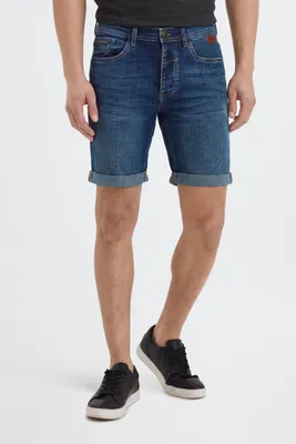 Immagine prodotto di BLEND BHMartels: pantaloncini jeans da uomo, modello corto in denim con effetto "destroyed", tessuto elasticizzato, modello a 5 tasche, composizione in cotone, vestibilità regular