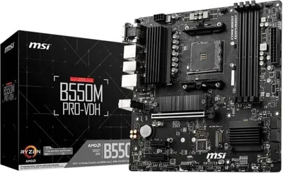 Image de Carte Mère MSI B550M PRO-VDH, Socket AM4, DDR4, 128 Go, Micro ATX