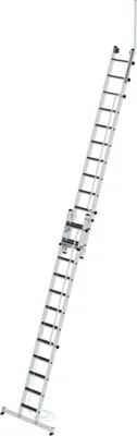 Produktbild von MUNK Stufen- Seilzugleiter 2-teilig mit Handlauf und Ausstiegsholm 2x12 Stufen