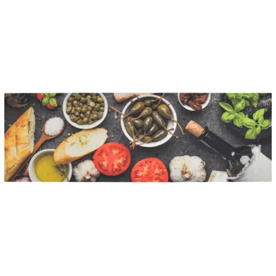Immagine prodotto di vidaXL Tappeto da cucina lavabile vino e cibo 60x180 cm velluto