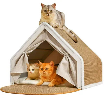 Productafbeelding van Kattenhuis, Kattenhol, Kattentent, Krabplank, Sisal