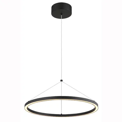 Produktbild von LED Hängeleuchte, Metall schwarz, dimmbar, H 120 cm