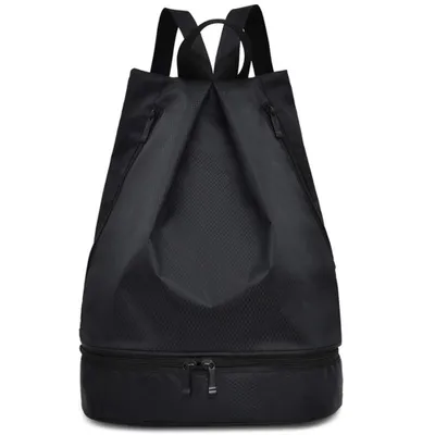 Produktbild von Turnbeutel Mit Reißverschluß Rucksack Sportbeutel Gym Bag Wasserdicht Uni für Sport Outdoor und Reisen