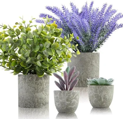 Produktbild von Synthetische Außenwetterfeste Pflanzendekorationssets 4er Pack