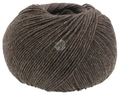 Produktbild von Lana Grossa MERINO SUPERIORE 50 g pure extrafeine Wolle 180 m Farbe 009 - Dunkelbraun