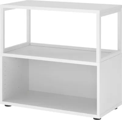 Produktbild von bümö flexi Aktenregal offen - 2 Ordnerhöhen - Nachbildung: Weiß