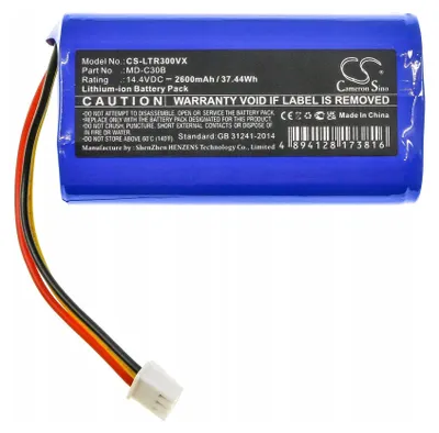 Produktbild von Akku für Liectroux C30B/ BLAUPUNKT BPK-VCBB1XB/ Midea M4, 2600mAh, Li-Ion