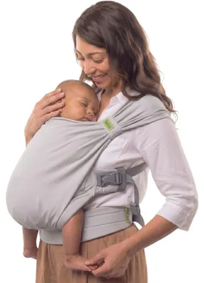 Immagine prodotto di Fascia port bebe - Regolabile e morbida - Adatta dai neonati fino a 16 kg - Grigia