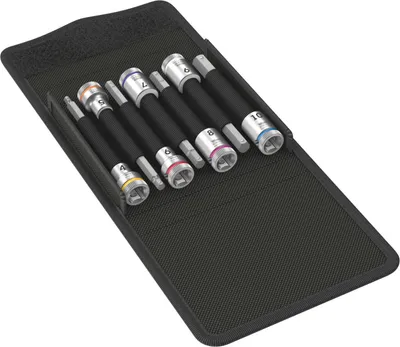Produktbild von Zyklop Bitnuss-Satz 8740 B HF 1, 3/8", 7-teilig (mit Haltefunktion)