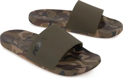 Produktbild von Fox Sliders Badelatschen, Größe 44, Khaki/Camo, aus Synthetik, mit stabiler Sohle