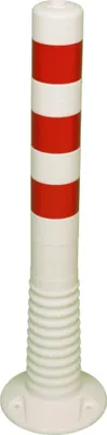 Zdjęcie produktu dla Słupek blokującypoliuretan biały/czerwony Ø 80 mm - 12232UV