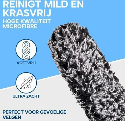 Produktbild von Famanu Microfaser Felgenbürste Extra Dünn - Sanfte Reinigung bis tief ins Felgenbett
