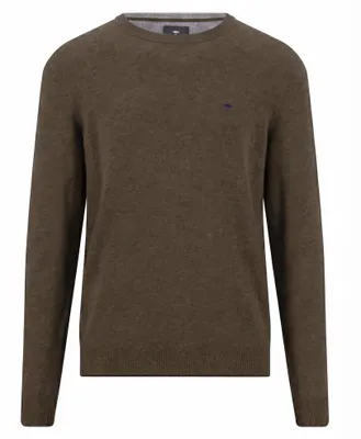 Produktbild von FYNCH-HATTON O-Neck, Merino Cashm 866 soil L