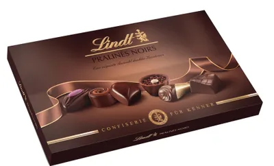 Produktbild von Lindt für Kenner Noirs für Liebhaber dunkler Schokopralinen 200g