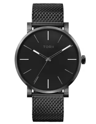 Produktbild von Herrenuhr TORII A45BG.BA, klassisch schwarz, zum Schwimmen.