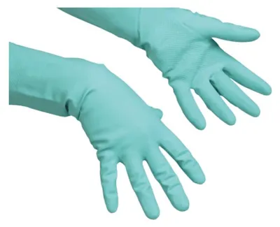 Productafbeelding van Vileda® PROFESSIONAL 174365: Vileda® PROFESSIONAL rubberen handschoenen, universeel, voor diverse toepassingen - Fijne, groene uitvoering, maat L, 1 paar