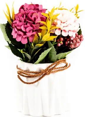 Produktbild von Künstliche Blume im Topf 17cm - Dekorative Kunstpflanze Pflegeleicht Deko
