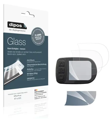 Image de 2x Protection écran pour EfforPrac KT-LCD5 mat Verre souple Film Protecteur 9H dipos