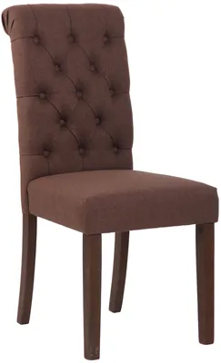 Produktbild von DELUKE® Esszimmerstuhl WALES Stoff | 98x45x63cm, braun, Holz Gestell | Stühle Esszimmerstühle Stuhl Esszimmer Esstisch Stühle Küchenstuhl