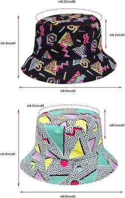 Image de Casquettes de plage pour les fêtes d'été, lot de 2, style rétro, pour l'extérieur