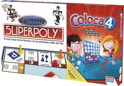 Productafbeelding van Falomir Superpoly+coloca, bordspel, meerkleurig, 6-9 jaar, meerkleurig, 6-9 jaar