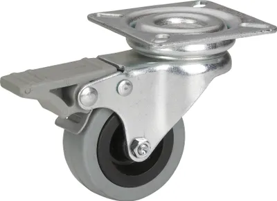 Obrázok produktu pre Dörner + Helmer 771100C Prístrojové koliesko s gumovými pneumatikami, sivé