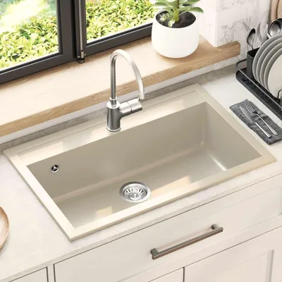 Immagine prodotto di Lavabo in granito vidaXL, 795 x 505 mm, color beige