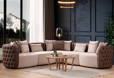 Produktbild von Sofa Möbel Wohnlandschaft Luxus Modern Eckgarnitur Ecksofa L-form Polster
