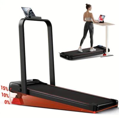 Obrázok produktu pre Bežecký pás - Bežiaci pás - Chôdítko - Pás na behanie - Fitness zariadenie - Kompaktný, skladací model