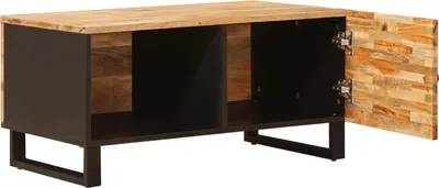 Zdjęcie produktu dla vidaXL Stolik kawowy brązowy 80 x 50 x 40 cm lite drewno mango