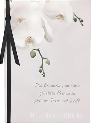 Produktbild von Trauerkarte Motiv 8, Die Erinnerung an einen geliebten...